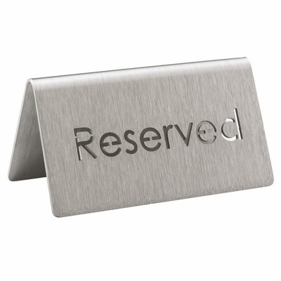 Laser Cut Stainless Steel ID Table Tent (Reserved)