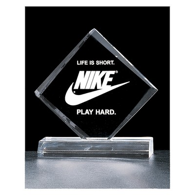 Clear Diamond Acrylic Award (6"x 7 3/8")