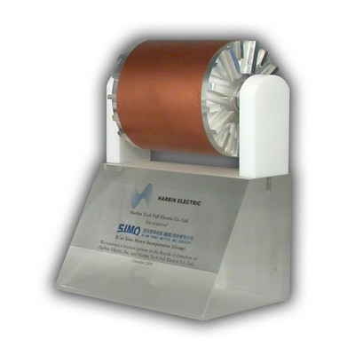 3" Aluminum Roll Lucite® Embedment Award on Wedge Base