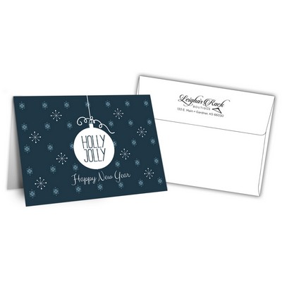 5" x 7" Holiday Greeting Cards w/ Imprinted Envelopes - Happy New Years
