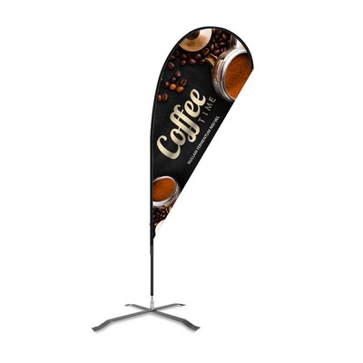 Flex Blade®® Kit, Double-Sided Teardrop Banner Flag 6'H