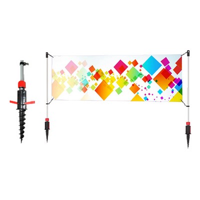 Twist X Outdoor Banner System Kit, Replacement Graphic, 144"W x 42"H