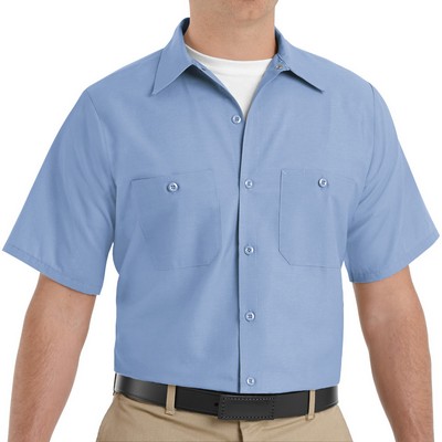 Red Kap Shirts - Men's Short Sleeve Industrial Work Shirt