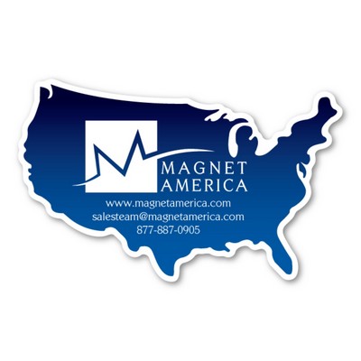 USA Magnet - 4" x 2.5" - 30 mil - Outdoor Safe
