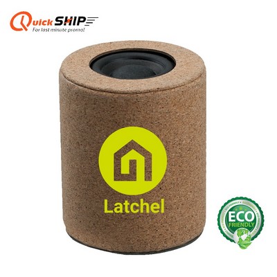 Syrah Cork Eco-Friendly Mini Speaker with Custom Imprint