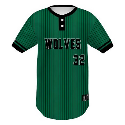Holloway Youth FreeStyle™ Sublimated Pin-Dot 2-Button Baseball Jersey