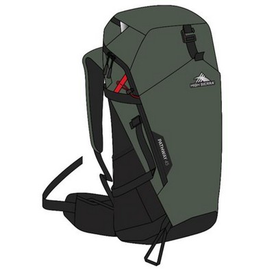 High Sierra® Black Pathway 2.0 45L Frame Pack Backpack