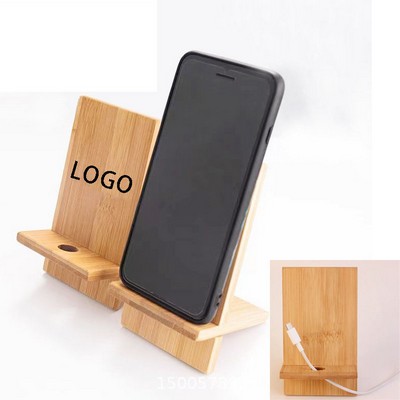 Portable Bamboo Mobile Phone Holder