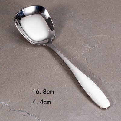 6.62" #M Silver Stainless Steel Ice Cream Spoon Yogurt Spoon 304 Coffee Pudding Spoon