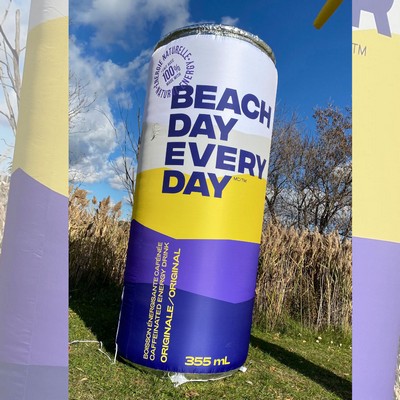 Inflatable Cans - Blower with cap - 8' x 3'2''