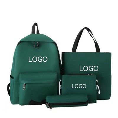 School Backpack with Shoulder Bag Pencil Box Tote Bag