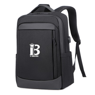 15.6" Business Laptop Backpack With Usb Charging Port