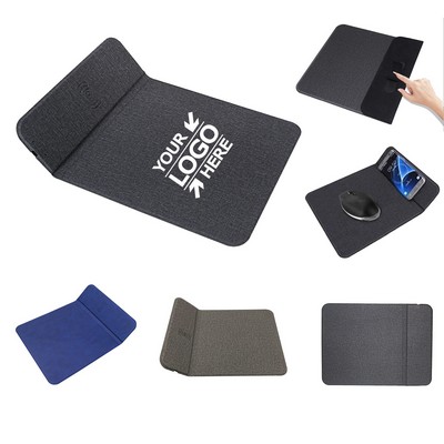 Wireless Charger Mouse Pad w/Kickstand