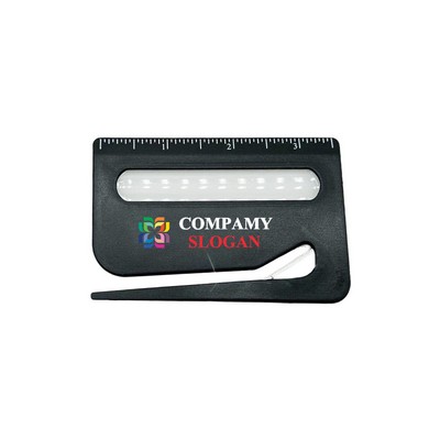 3" 1 Letter Opener with Magnifying Glass & Ruling