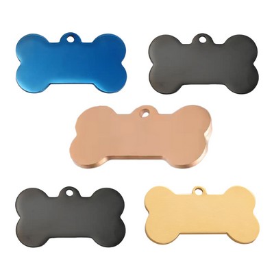 Bone Shaped Brass Pet Tag (1.97" x 1.1")