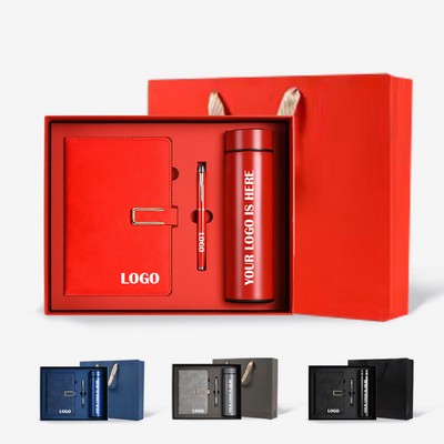Gifts Set with Water Bottle Notebooks Pen