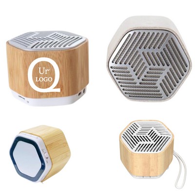 7-in-1 Bamboo Bluetooth Speaker