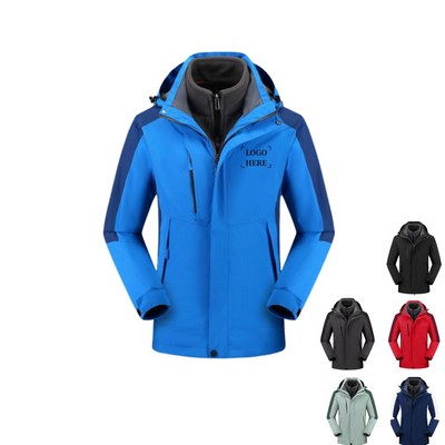 3-in-1 Winter Coat Windproof Snow Ski Jacket