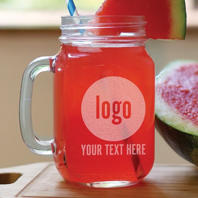 Engraved Corporate Mason Jar