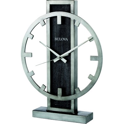 Bulova Clocks Silver Streak Table Clock