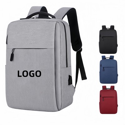 16" Water Resistant Oxford Cloth Large Capacity Laptop Backpack Bag