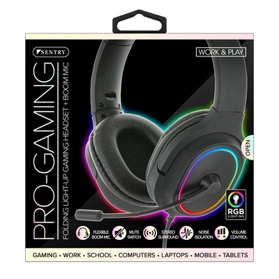 Sentry Pro Gaming Led Light Up Headset w/Mic