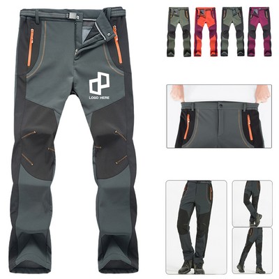 Unisex Outdoor Windproof Pant W/ Fleece Lining