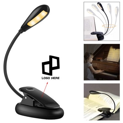 Rechargeable Clip-On Book Light Lamp