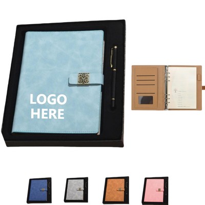 A5 Loose-leaf Notebook Set w/ Pen