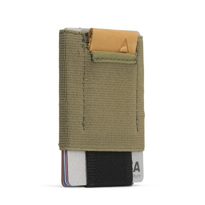 Wallet - Olive - Leather Tab (V2)