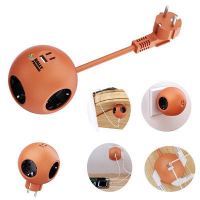 Socket Power Extension Board 3 Outlets 25W Fast Charging