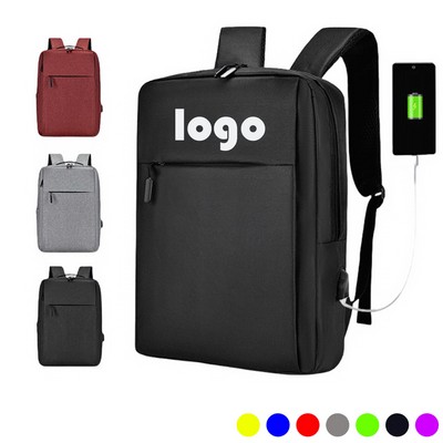 Thickened Laptop USB Connector Snow Canvas Backpack Luggage Bag Backpack