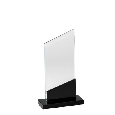 Onyx Angle Crystal Award, 7.75"H