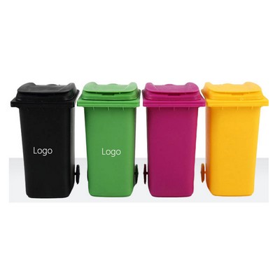 6" Mini Plastic Garbage Trash Pen Holder for Desk