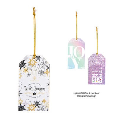 Wood Ornament - Gift Tag