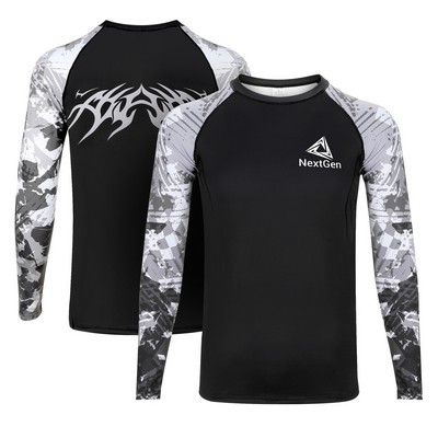 Men's Compression Gym Workout Shirt (Full Color)