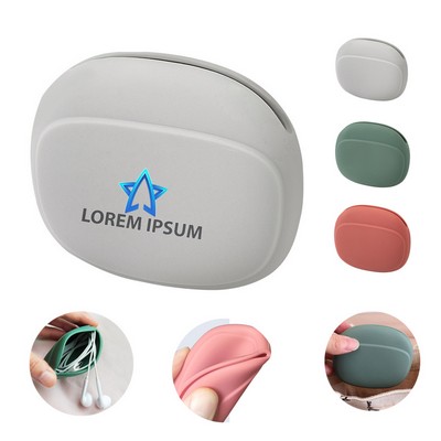 Portable Soft Silicone Earphone Bag Phone Charger Box