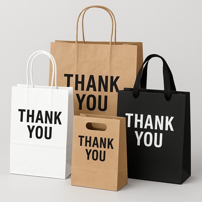 Custom Kraft Paper Shopping Bags – Any Size