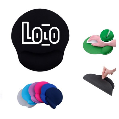 Rubber wrist guard mouse pad