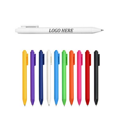 Solid - Color Retractable Ballpoint Pen