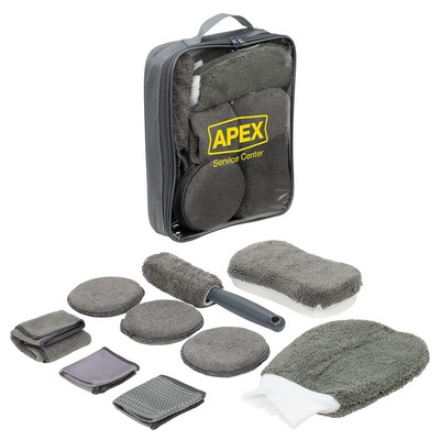 Pit Crew 9-Piece Car Wash Detailing Kit