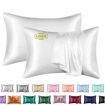 Solid Color King Satin Pillowcase