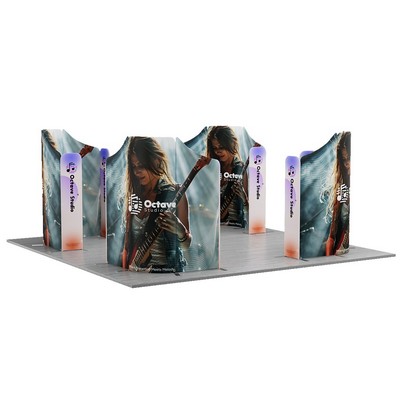 MagLock 20' x 20' Fabric Booth Display Kit B