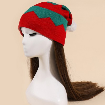 Knitted Striped Hat