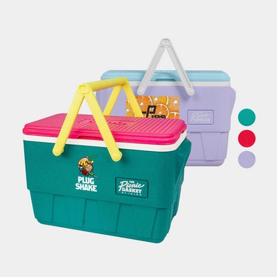 USA Made IGLOO Retro Vintage Picnic Basket 25 Qt Cooler