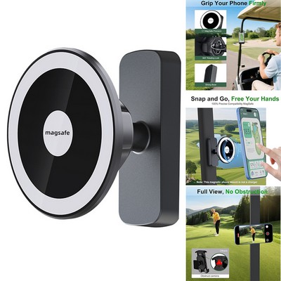 Magnetic Golf Cart Phone Holder Mount