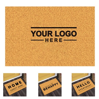 Coir Welcome Doormat Indoor Outdoor Entry Rug