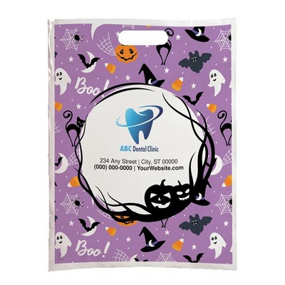 Halloween Scatter Design 1 Plastic Bags (12" x 15")