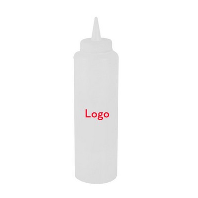 12oz 350ml PE Salad Dressing Spout Squeeze Bottle