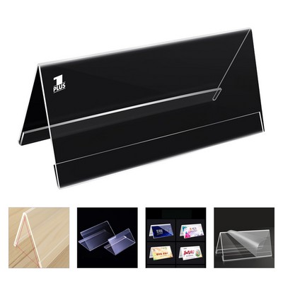 V Shaped Acrylic Double Sided Desk Name Plate
